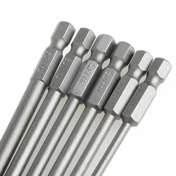 

6Pcs Screwdriver Bit Set Cross Hexagon Scokect Adapter Head Alloy Steel