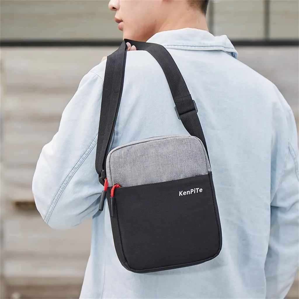 

Men Diagonal Mini Shoulder Multi-Function Mobile Phone Bag Outdoor Sports Bag