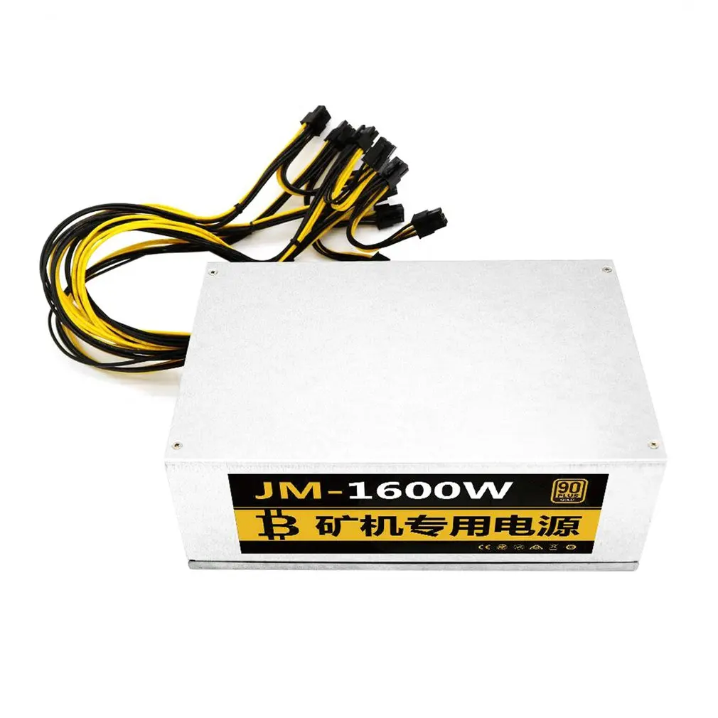 

Professional Super Conductive 1600W Bitcoin Mining Machine ATX Mining Rig Power Supply For BTC ETH Antminer S7
