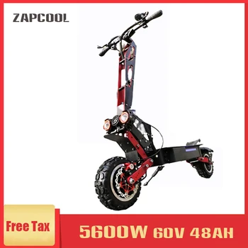 Online ZAPCOOL T109-1 Erwachsene 11 Inch Klapp Elektrische Roller 5600W 60V 48AH Off-straße Skateboard Longboar E-roller Mobilität EScooter