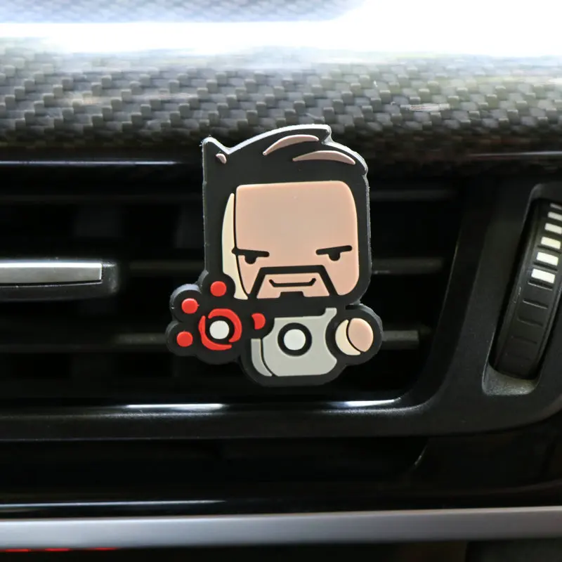 Tony Stark Мультфильмов, героями освежитель воздуха в машину автомобиля с для Освежитель мотоцикл аксессуары ароматические - Название цвета: Tony Stark