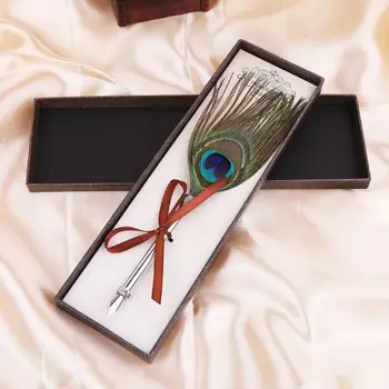 

Vintage Quill Dip Peacock Feather Pen Fountain Pens Calligraphy Writing Supplies