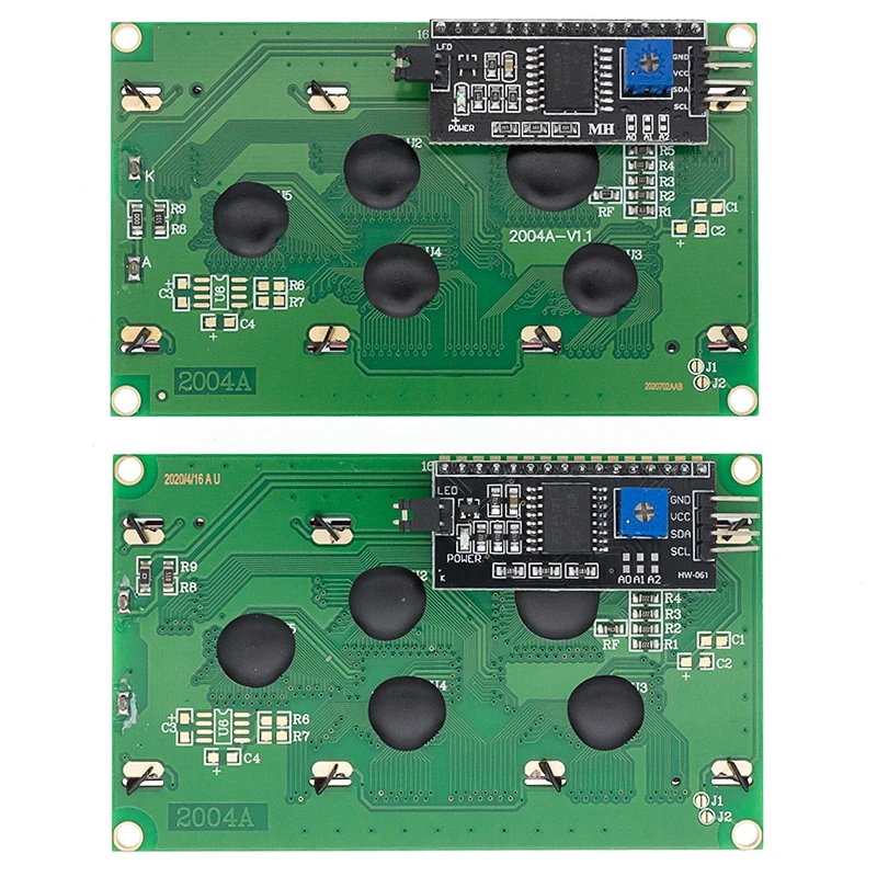 ЖК дисплей 2004 + I2C 20x4 2004A синий/зеленый экран HD44780 символьный дисплей/w IIC/I2C