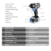 【World Premiere】DEKO 20V MAX Cordless Brushless Wrench 350N.m High Torque Electric Impact Wrench Power Tools (DKBW20XL01) 3