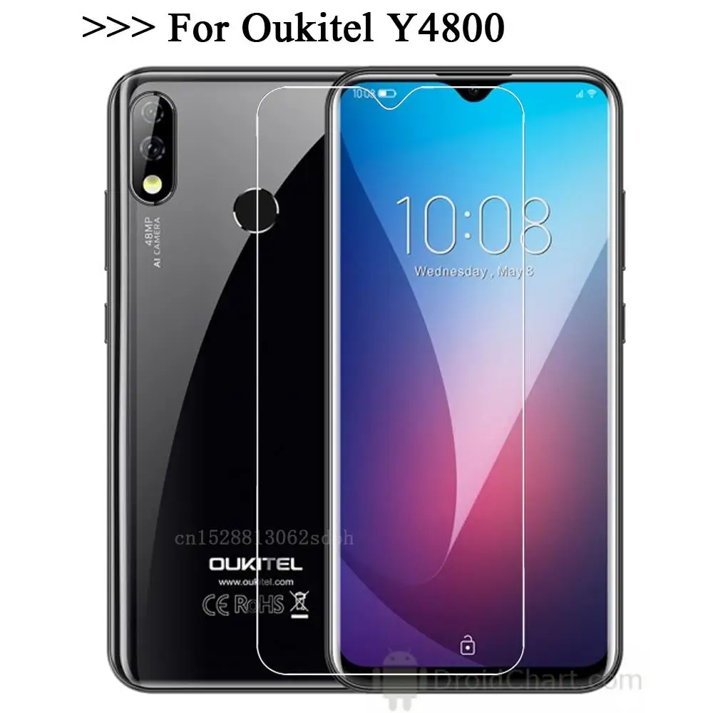 Vetro Temperato Per Oukitel Y4800 Premium 9H 2.5D A Prova Di Esplosione Protezione Dello Schermo Del Telefono Pellicola Oukitel Y4800 Del Telefono Mob