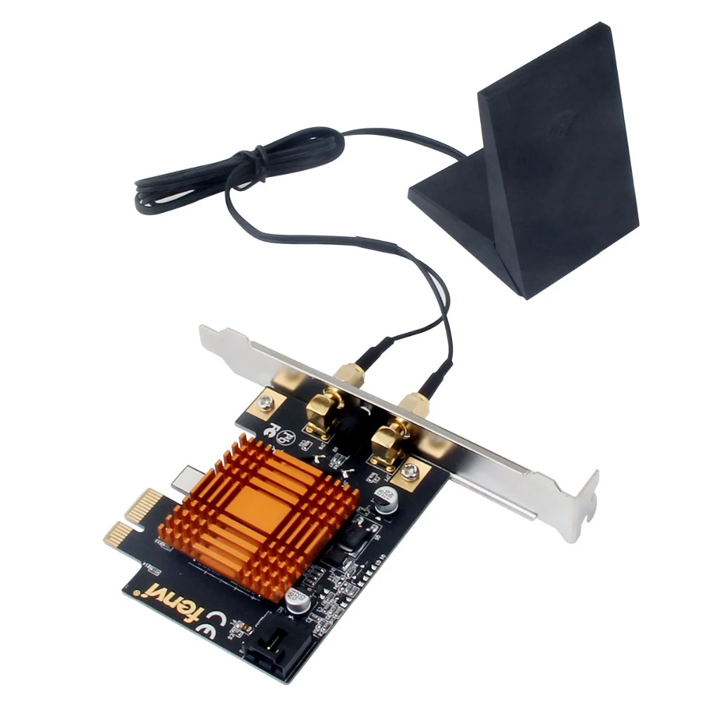 Dual Band Беспроводной AC1200 PCI E Wi Fi адаптер 867 Мбит 802.11ac Bluetooth 4 2 с Intel 8265 карты антенной