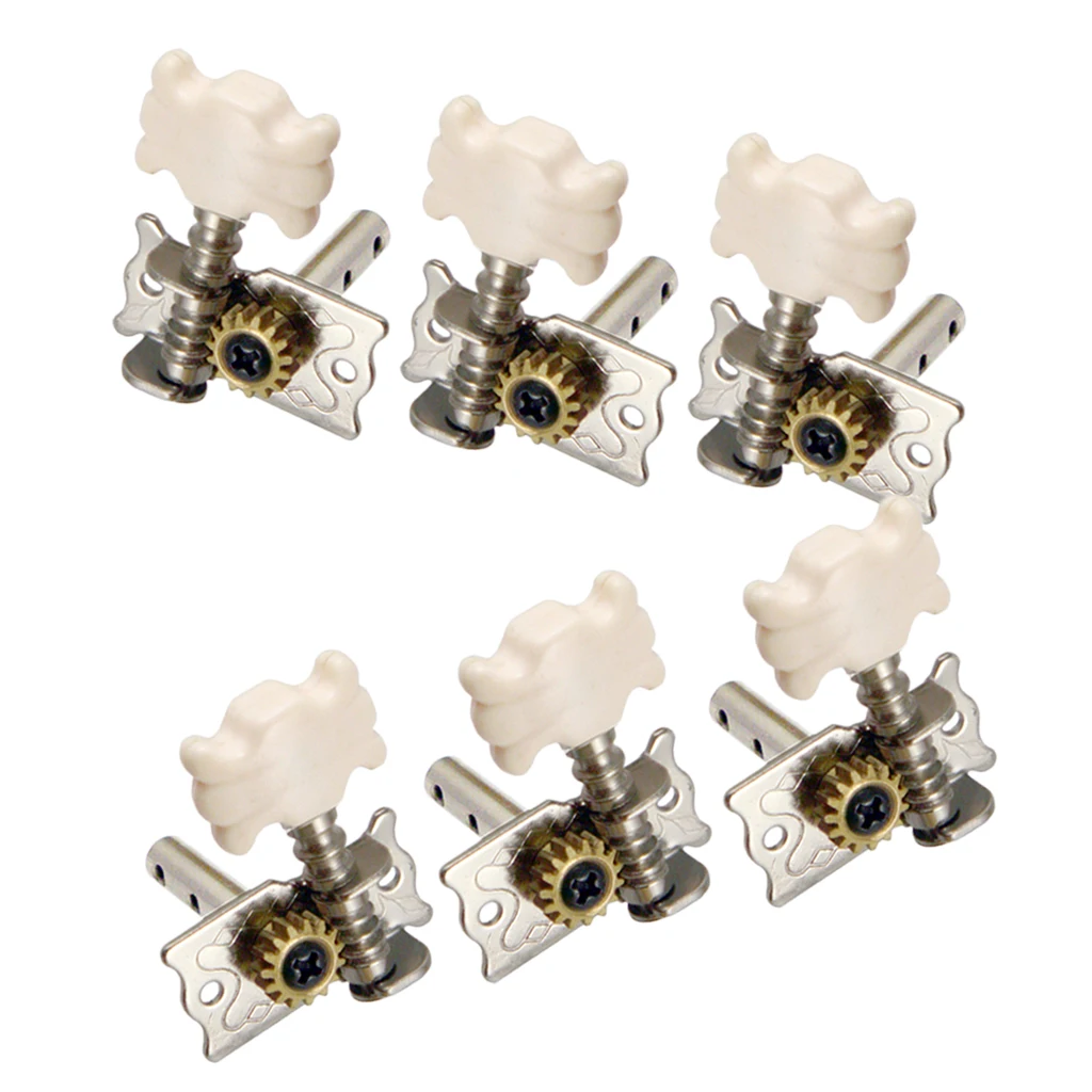 6 Pack 3R3L Classical Guitar Strings Tuning Pegs Single Machine Heads Tuners