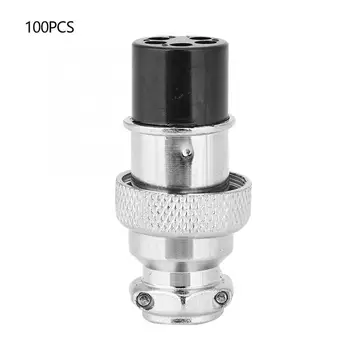 

100Pcs Aviation Plug Universal 5 Holes Female Connector Socket Electrical Equipment 16mm led strip connector