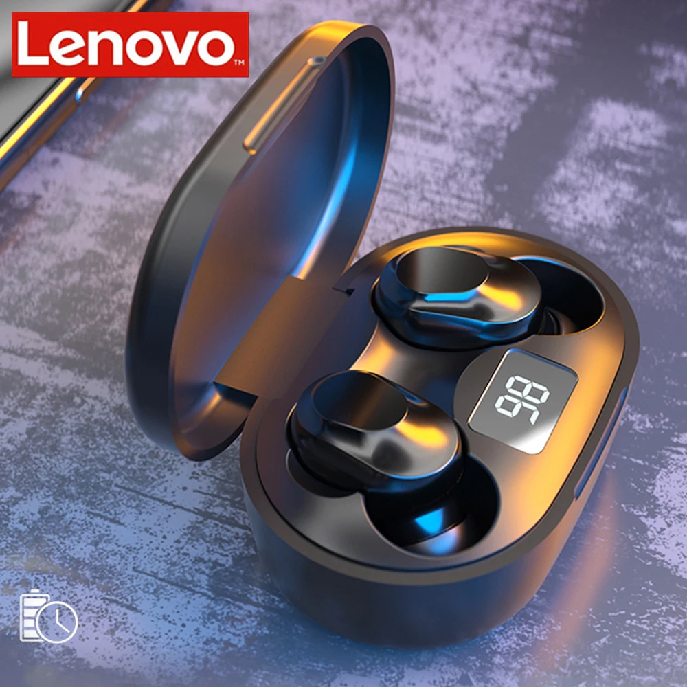 Nova lenovo xt91 tws verdadeiro fone de ouvido sem fio bluetooth 5.0 fones com microfone redução ruído controle ai gaming fone estéreo baixo