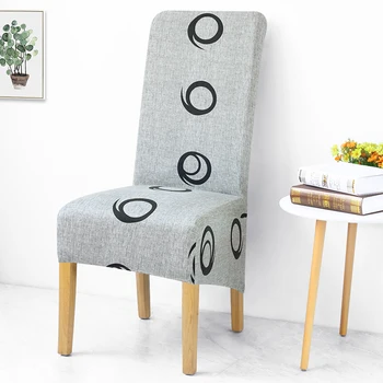

Long Back Chair Cover Big XL Size Slipcovers Europe Style High Back Seat Cover Universal Restaurant Hotel Party Banquet Home