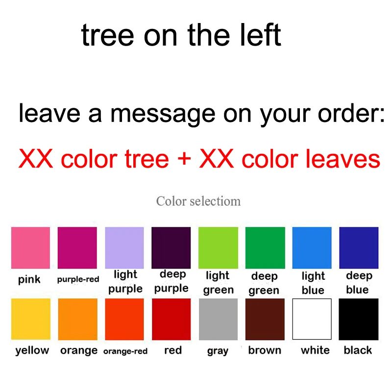 tree on the left Большое дерево, сделай сам, акриловая 3d Наклейка на стену для гостиной, спальни, наклейки на стену, ТВ фон, декор на стену, домашнее украшение, горячая распродажа - Цвет: tree on the left