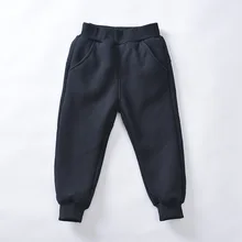 Зимние штаны из плотного берберского флиса для родителей и детей повседневные теплые детские штаны