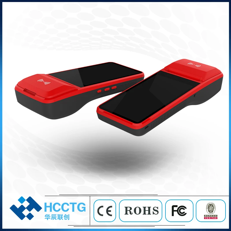 Высокая скорость все в одном 3g 4G wifi Bluetooth беспроводной NFC смарт ручной Android POS терминал с принтером SDK R330