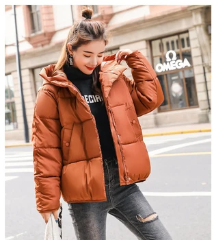

Hoodies Coat Womens Winter 2020 Short Bread Jacket Women's Fashionable Down Padded Jacket Loose Student Cotton Jacket New