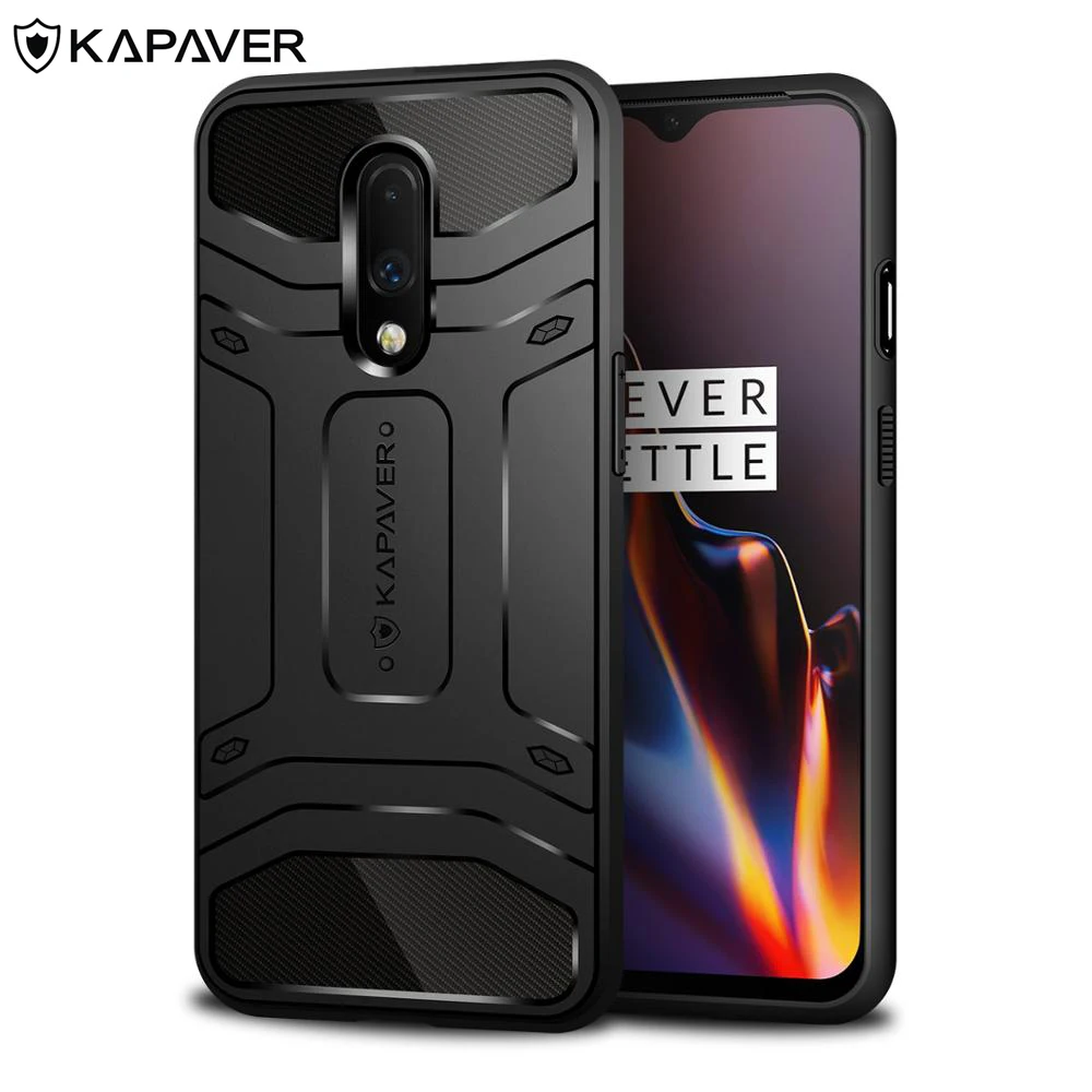 KAPAVER Luxury Official Phone Case For OnePlus 7 1+ Tough Resistant Shockproof Slim Bumper protection Back Cover | Мобильные