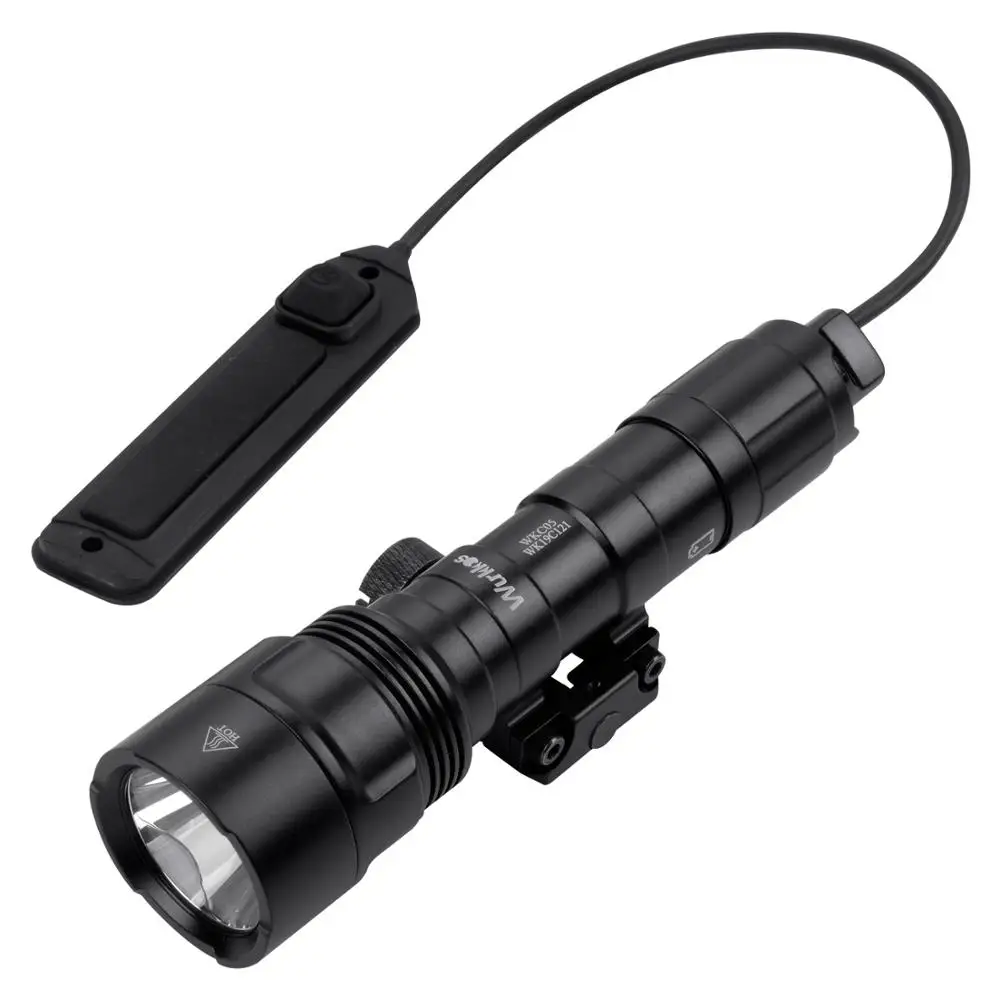 WKC05 Tactical Flashlight Professional Gun Flashlight Cree XPL 1000 Lumens Weapon Light with Remote Pressure Switch