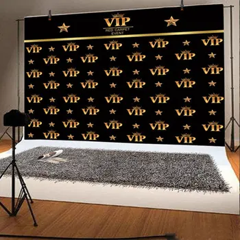 

VIP Star Event Photography Backgrounds Photo Backdrops Studio Props Vinyl Photo Props Black VIP Party Backdrop