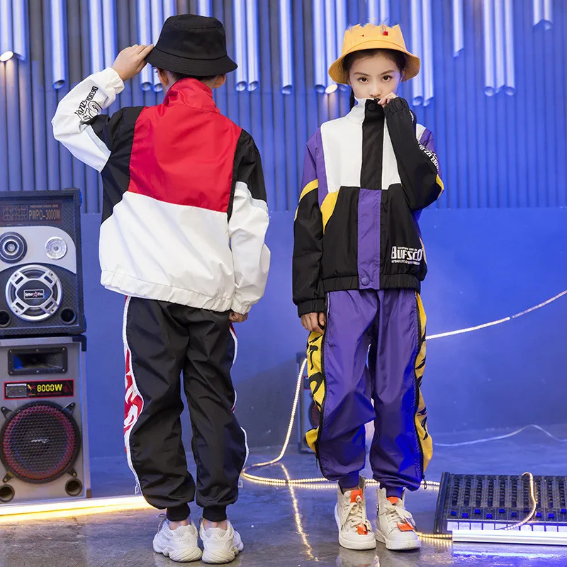 Children Boys New Trend hip-hop Dance Performance Sets For Jazz Dance Print Kids Clothes Halloween Party Clothing (3)
