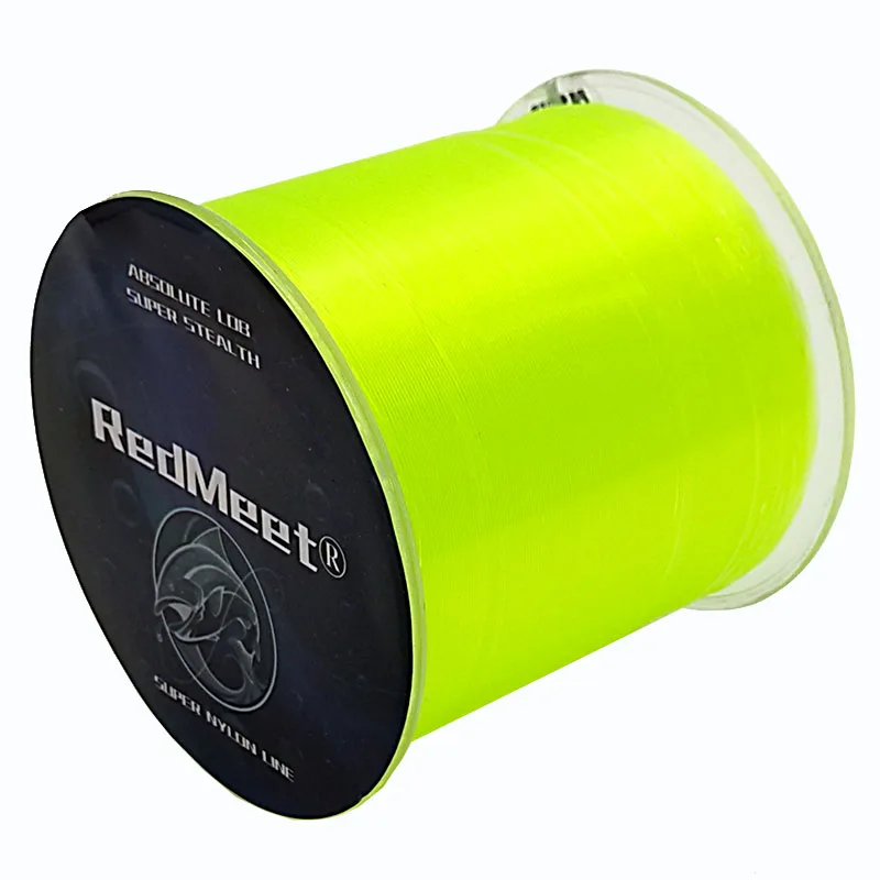 Нейлоновая Леска RedMeet мононити японский Материал джиг ловля карпа 2.5LB 28.6LB 500M/1000M