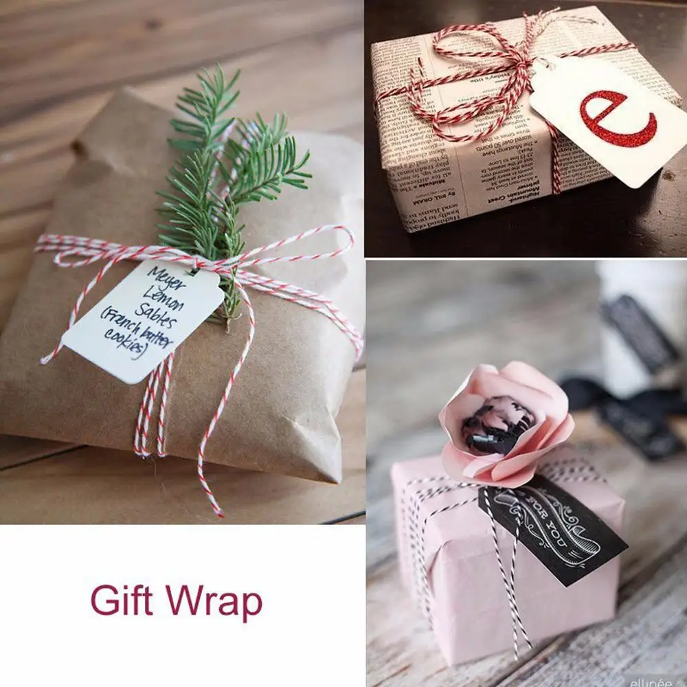Two Colors Cotton Bakers Twine Rope Rustic Country Crafts Handmade Accessories