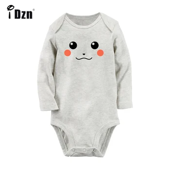 

Cute Cartoon Pikachu Link Pokemon Zelda PikaLink Design Newborn Baby Bodysuit Toddler Long Sleeve Onsies Jumpsuit Cotton Clothes