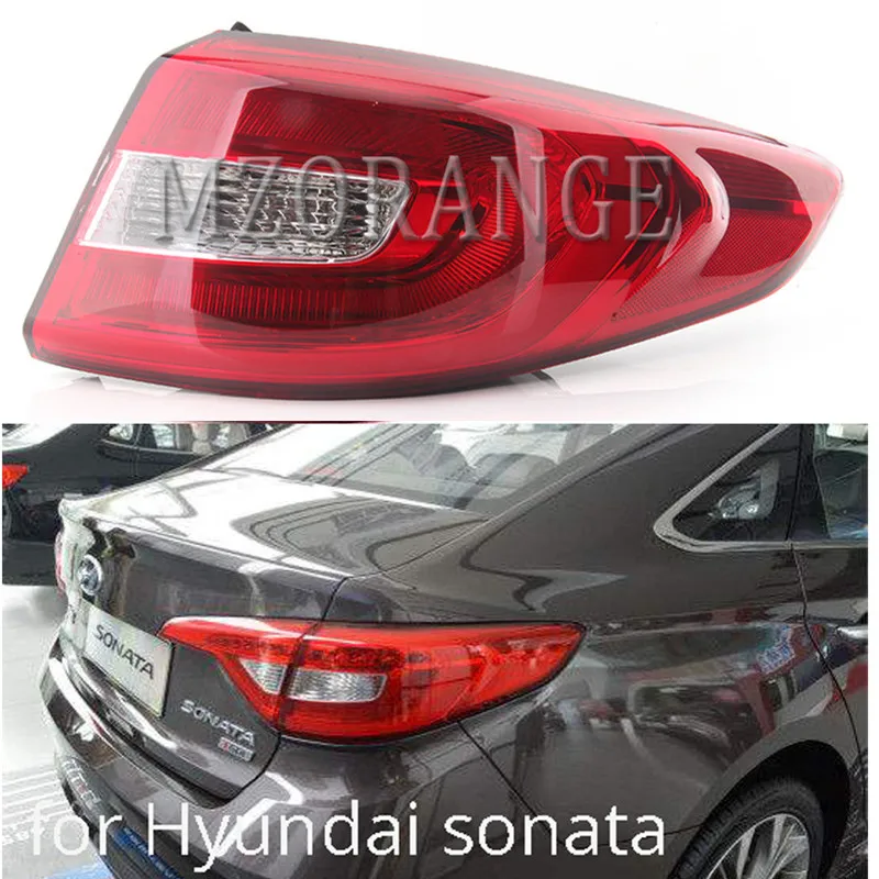 MZORANGE для hyundai Sonata 9- автомобильный светильник в сборе Автомобильный задний светильник Поворотная сигнальная Тормозная Предупреждение ющий бампер светильник