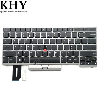 

Original Silver US English Keyboard for Thinkpad E480 E490 T480S L480 L380 Yoga T490 T495 L390 Yoga L490 P43s 01YN300 01YN380