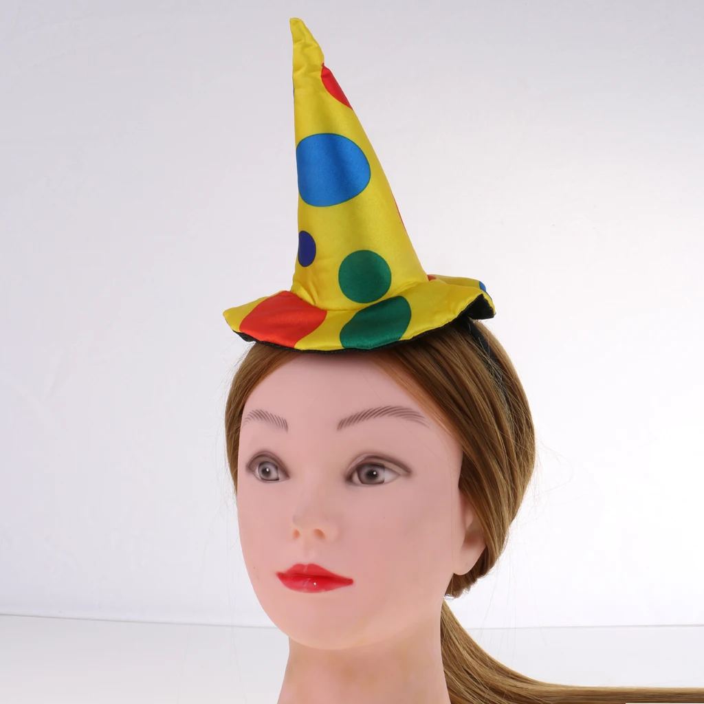 Clown Jester Hat Headband Circus Halloween Costume Fancy Dress Hair Accessories