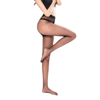 

Women's Tights Flexible Unbreakable Stockings 15d Translucent Invisible Stockings Black Pantyhose Women Rhinestone Fishnet