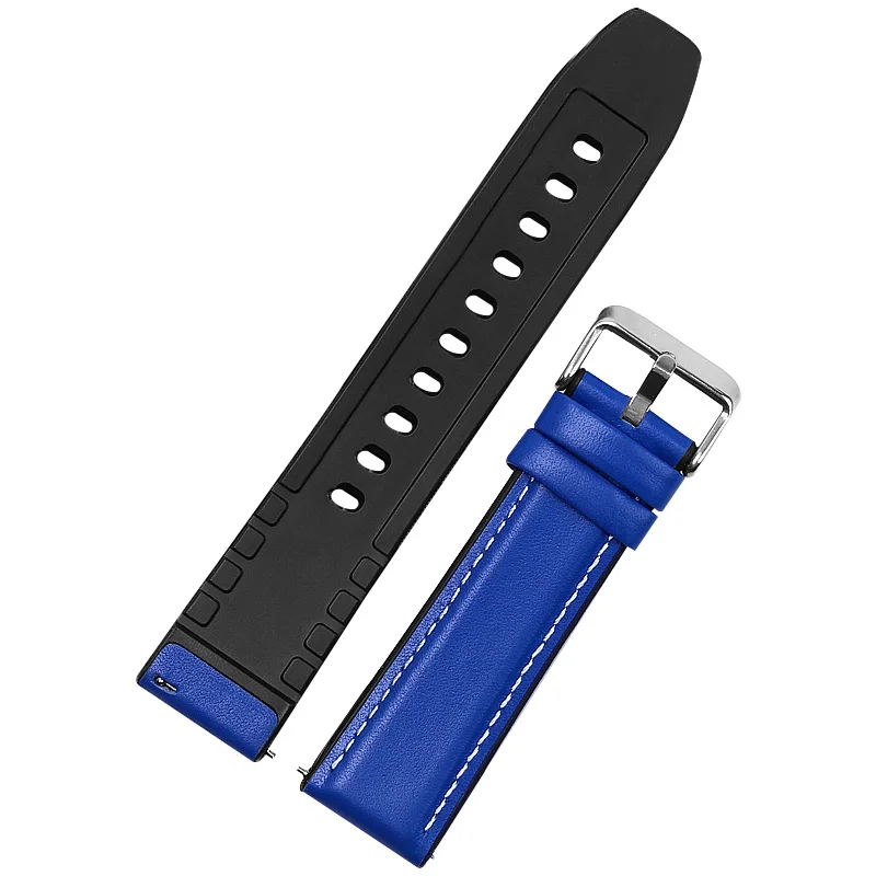 22 мм ремешок для часов huawei watch GT/Honor Magic watch 2/samsung Galaxy 46 мм сменный ремешок gear S3 Frontier/Classic - Цвет ремешка: Blue