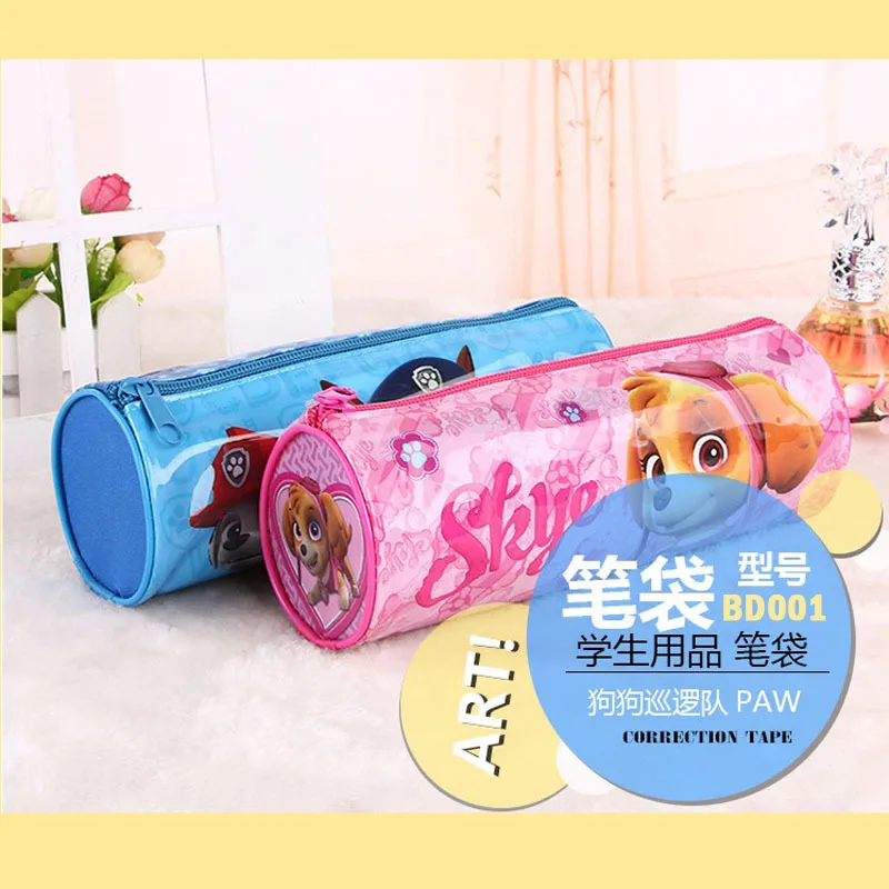 

Paw Patrol Anime cartoon PVC creative cylinder , birthday gift toy for boys and girls stationery storage bag