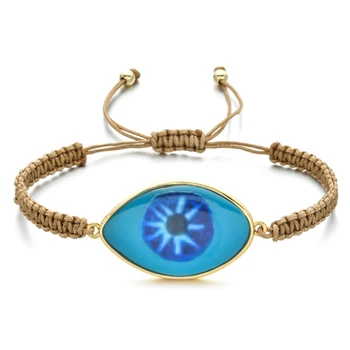 

ZMZY Fashion Knitting Ethnic Charm Boho Retro Evil Eye Bracelet Rope Bracelets for Women Fashion Jewelry Accessories Pulseras