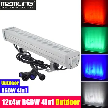 

12x4w RGBW 4In1 Led Bar Outdoor Wall Wash Light DMX512 Washer /Flood Light DJ /Bar /Party /Show /Stage Light