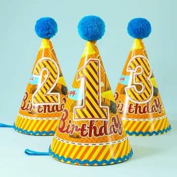 

Happy Birthday Party Hat With Numbers (10 Piece/Lot With Number from 1 to 10)