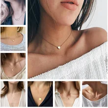 Vrouwen Ketting DIY brief Rvs Kettingen gouden Ketting Choker Ketting Vrouwen Verklaring Gepersonaliseerde sieraden Beste vriend(China)