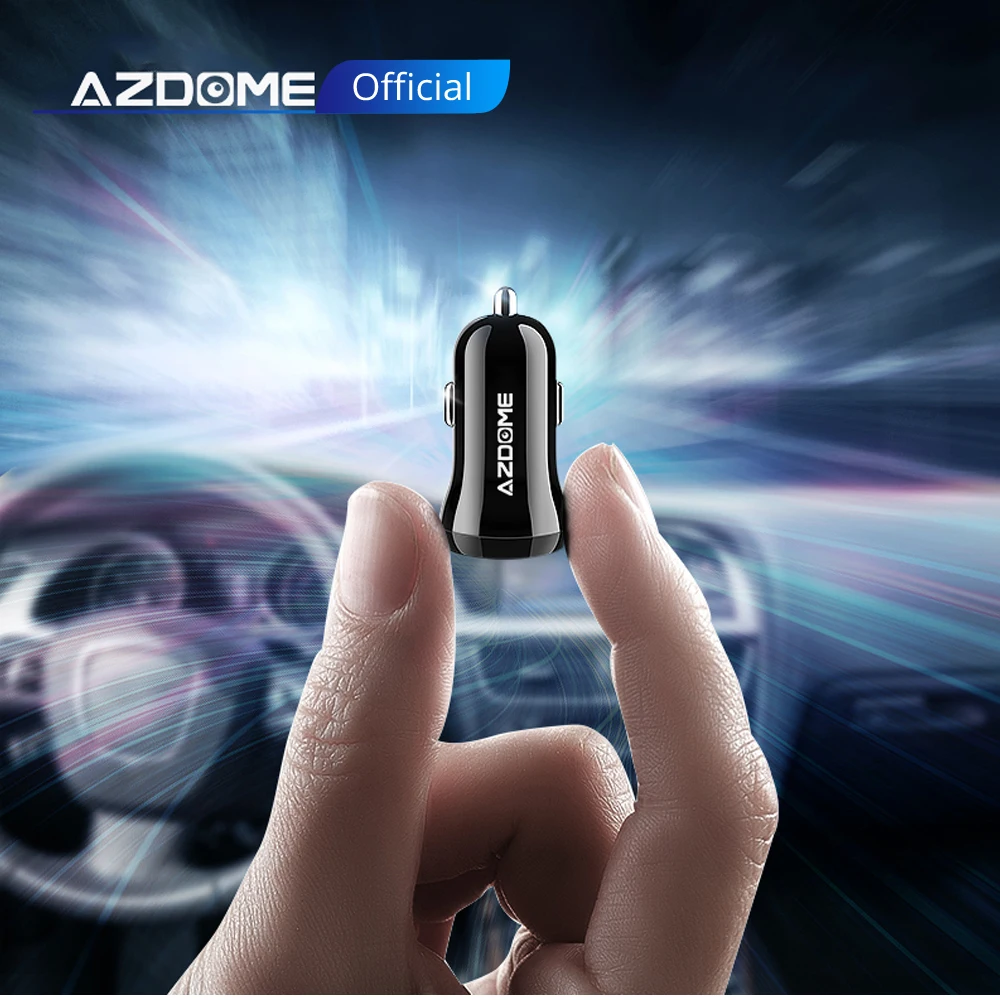 Автомобильное зарядное устройство AZDOME Mini USB для планшетов 4 8 А быстрое