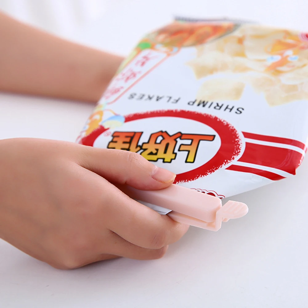 5 шт. уплотнительный зажим для пищевых продуктов, пластиковый пакет, упаковщик для закусок, сумка для хранения свежих продуктов, зажимы для кухонных инструментов, аксессуары, уплотнительный зажим для пищевых продуктов