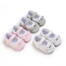 

Newborn baby shoes girls cute princess shoes comfortable soft-soled non-slip toddler shoes First Walkers casual walking shoes
