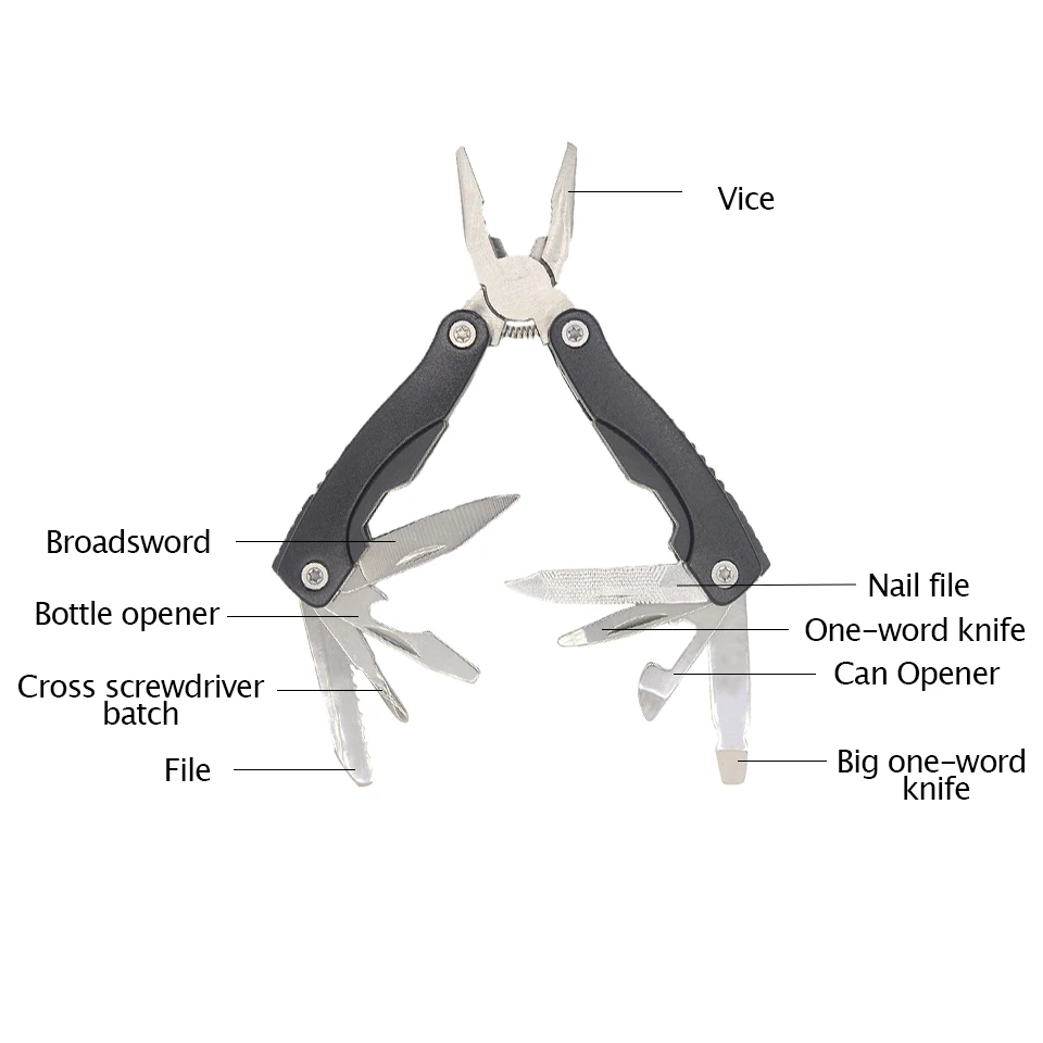 Magical Portable Folding Mini Folding Pliers Screwdriver Outdoor Survival Tools
