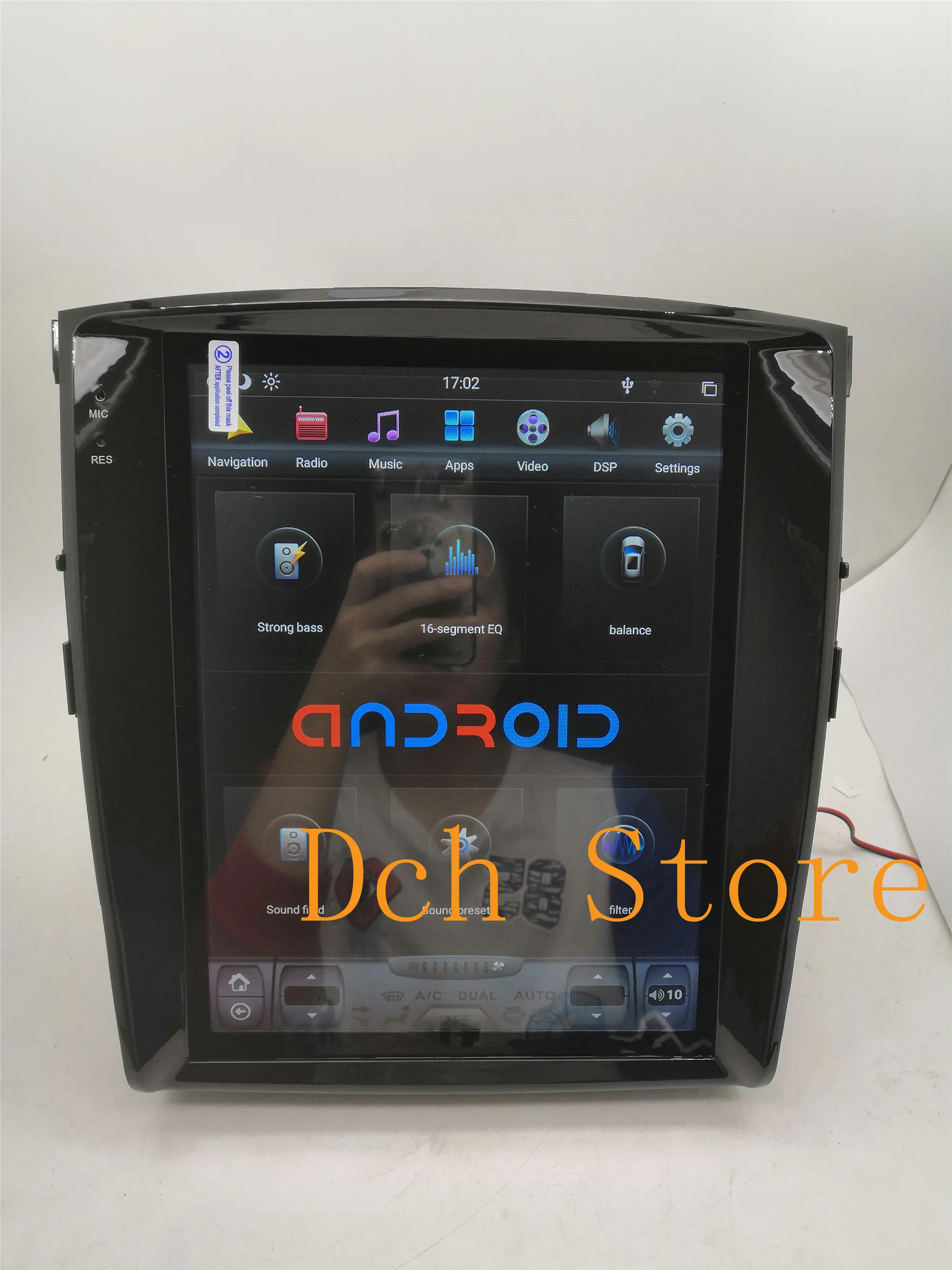Автомобильный DVD проигрыватель с вертикальным экраном 12 1 дюйма в стиле Tesla Android 9 0
