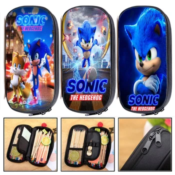 

Multifunction Students Sonic Pencil Case Kids Pen Bag Teens Stationery Bag Child Pencil Box Boys Pencil Holder Girls Makeup Bags