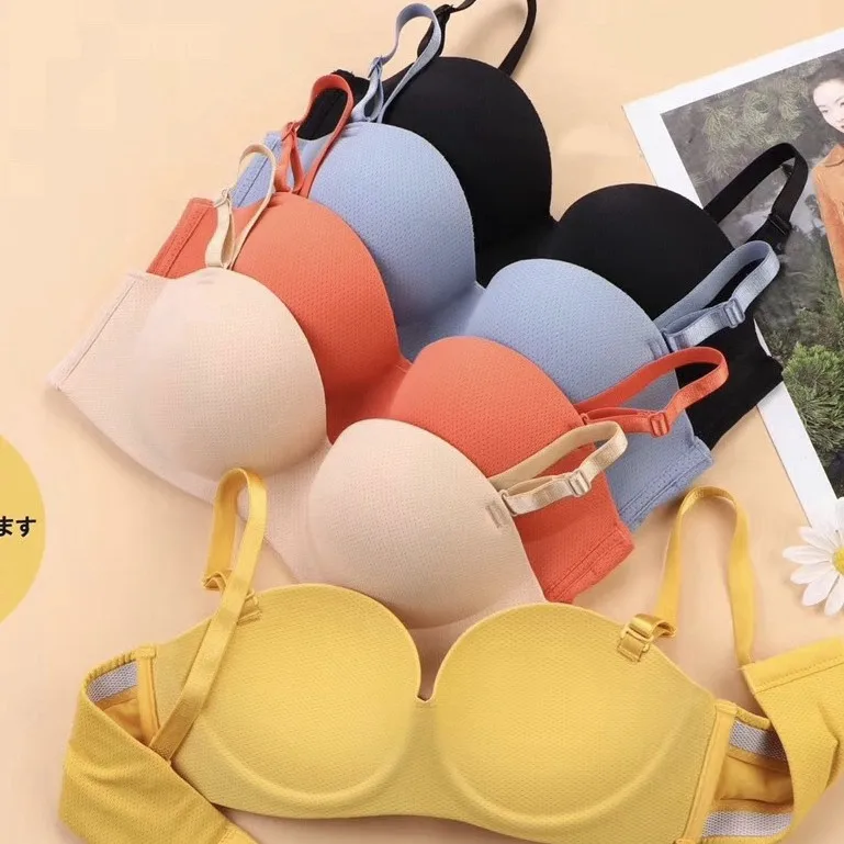 

Women's gather bra non-slip wireless ladies bra