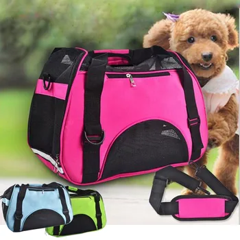 

Portable Breathable Pet Puppy Dog Cat Travel Bag Carrier House Kennel Cage