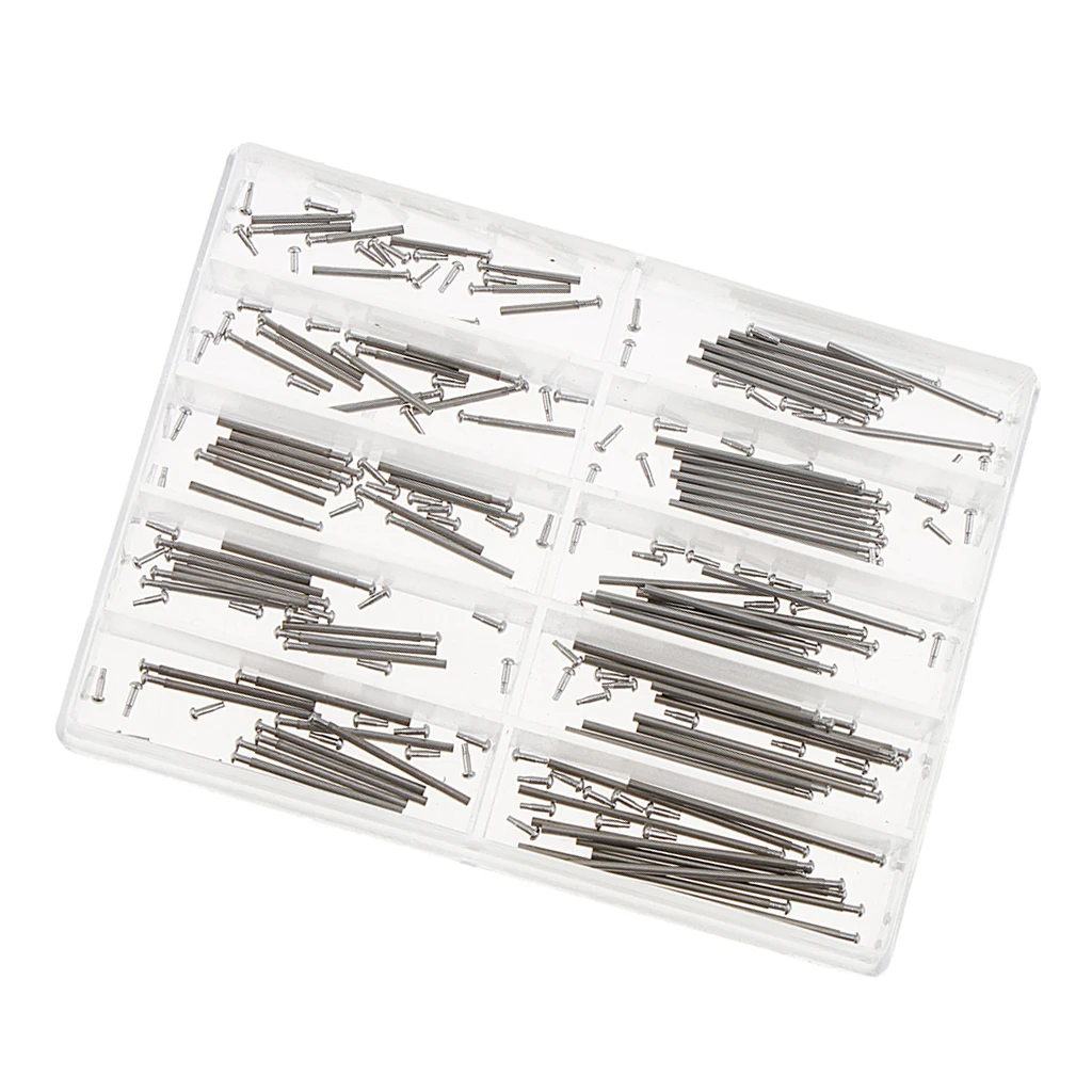 1 Set Watch Band Tube Clasp Pin Metal Friction Pressure Pins 8mm-26mm