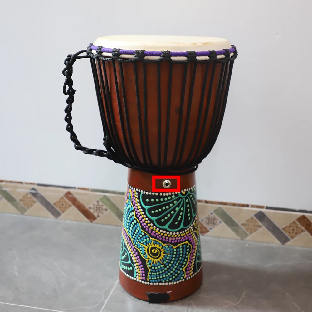 Профессиональный звукосниматель для Djembe барабан Африканский барабан акустический звук усилитель преобразователя барабанные аксессуары Запчасти черный