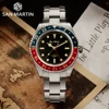 San Martin Diver Retro GMT Luxury Sapphire Rivet Bracelet Water Ghost Men Automatic Mechanical Watch 20Bar Waterproof Luminous ► Photo 2/6