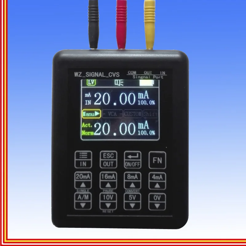 

High precision Adjustable Current Voltage Analog Simulator 0-10V 4-20mA Signal Generator Sources transmitter calibrator