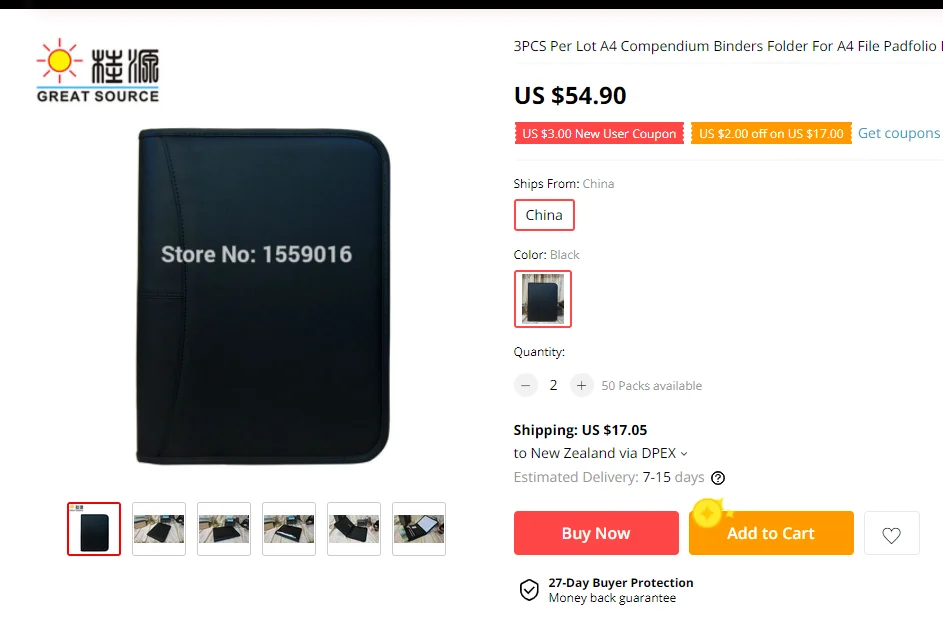 3 шт в партии A4 Компендиум переплетает папки для A4 файл Padfolio кожаный портфель