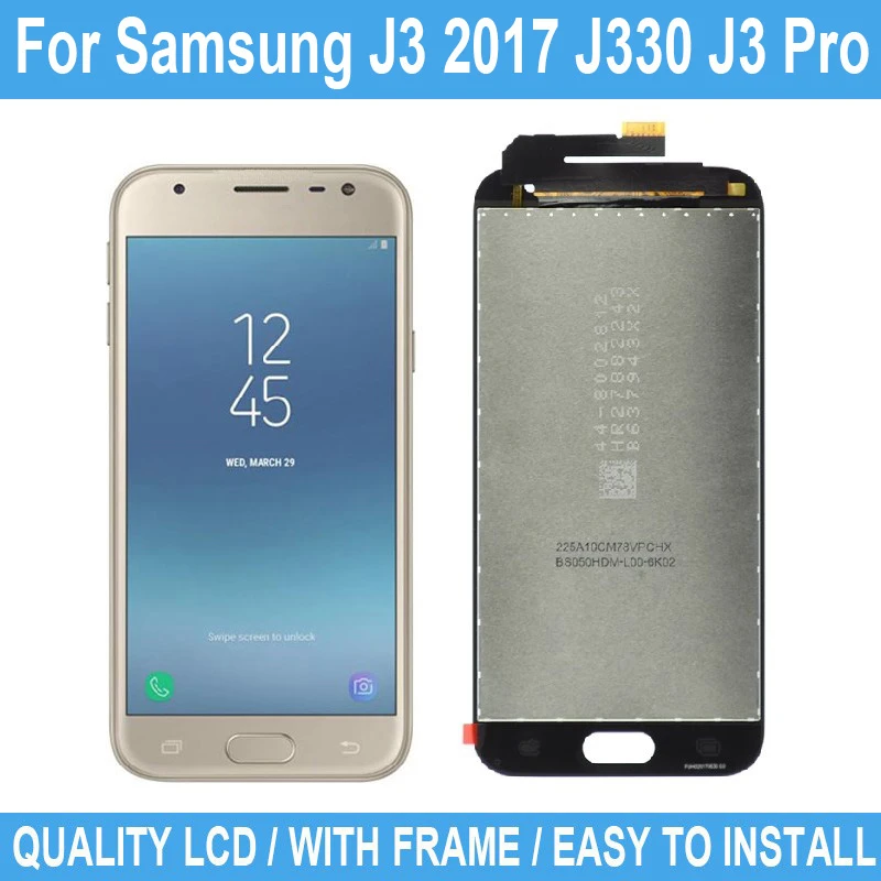 5 2 Repair Parts For Samsung Galaxy J3 17 J330 J330f J3 Pro Lcd Display Touch Screen And Digitizer Assembly No Frame Tested Mobile Phone Lcd Screens Aliexpress