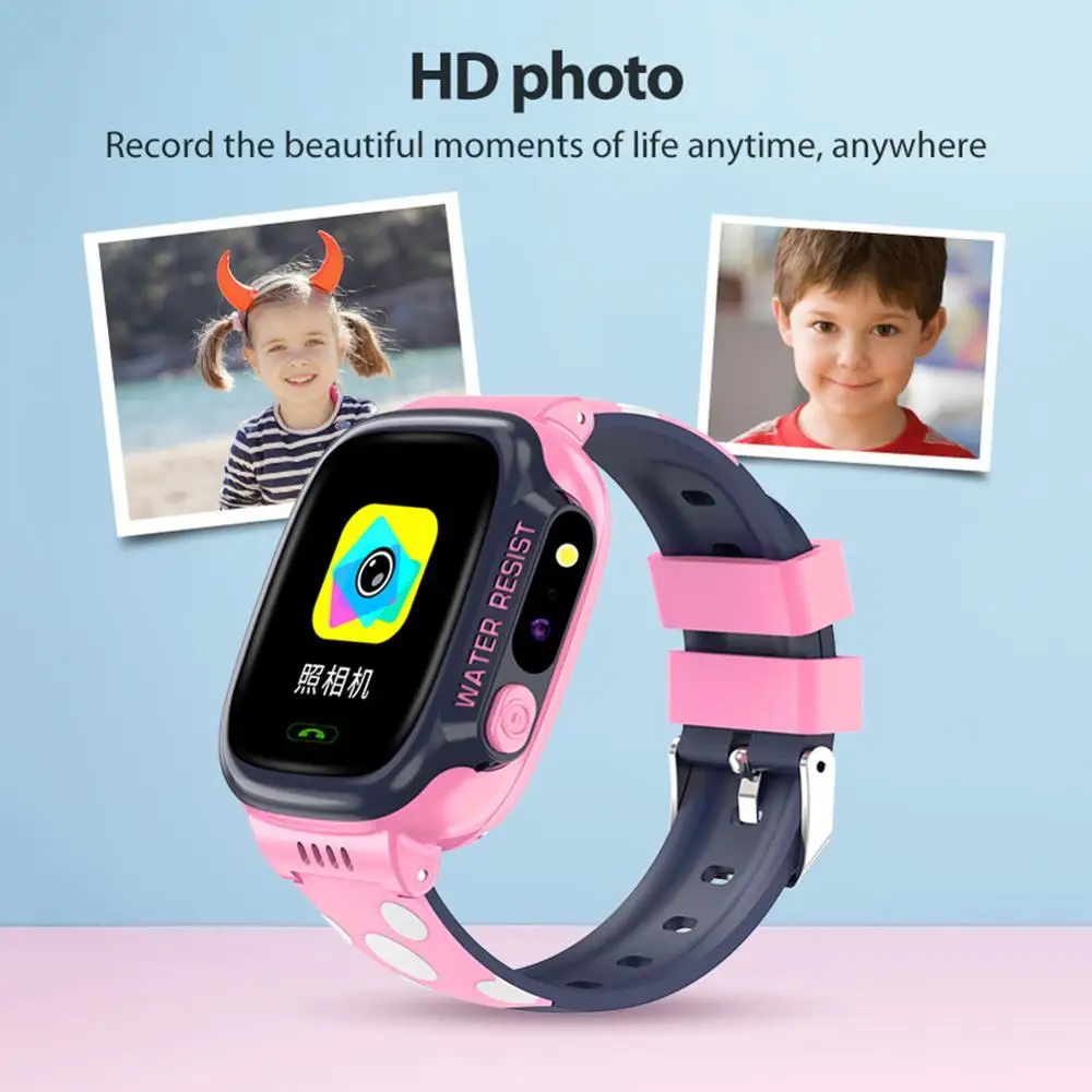 Children Smart Watch Touch Screen Positioning dell'inseguitore di GPS SOS di chiamata Posizione WiFi Waterproof Wrist Watch
